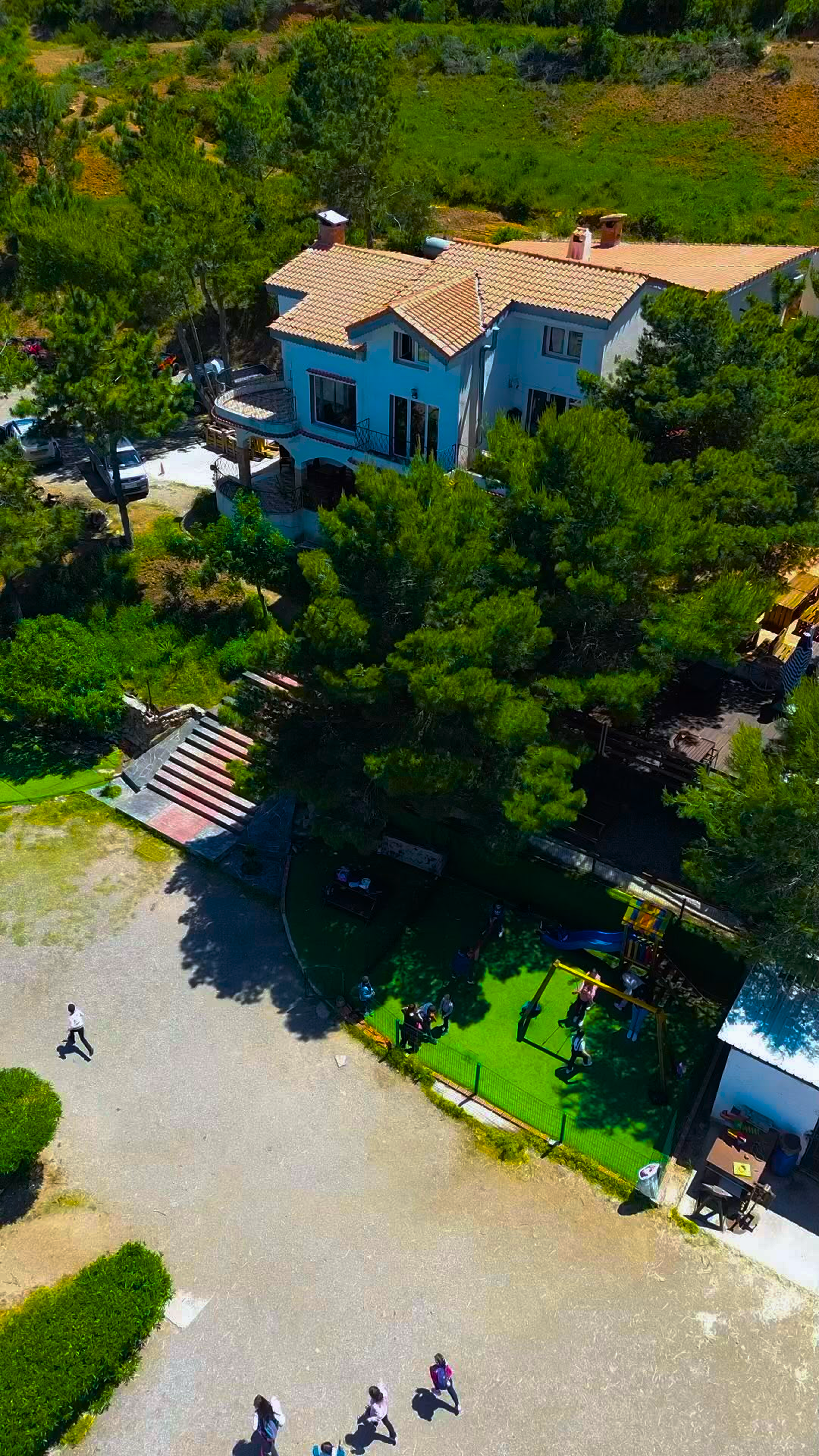 Vue aérienne de la Ferme Djerba