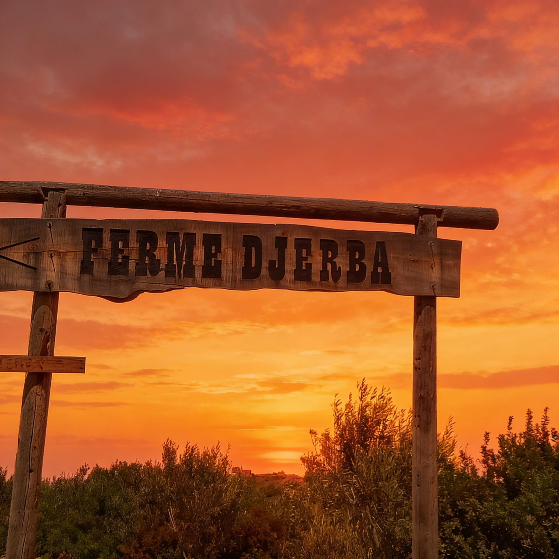 Signalétique d'accueil de la Ferme Djerba